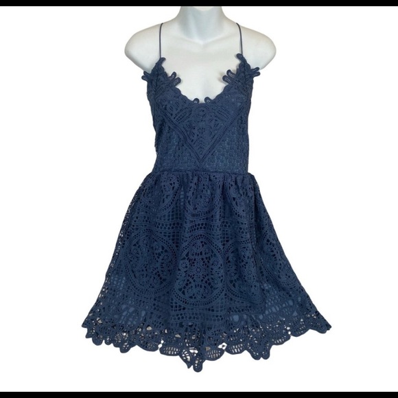 Mendoza Dress in Navy Blue - Size 10 - Picture 3 of 6